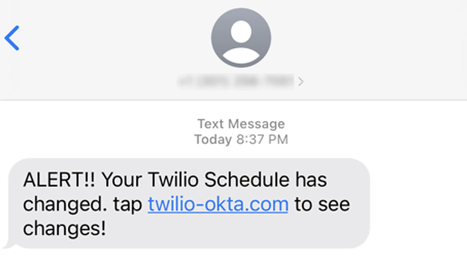 短信钓鱼攻击获取了Twilio员工的凭证，允许访问客户数据